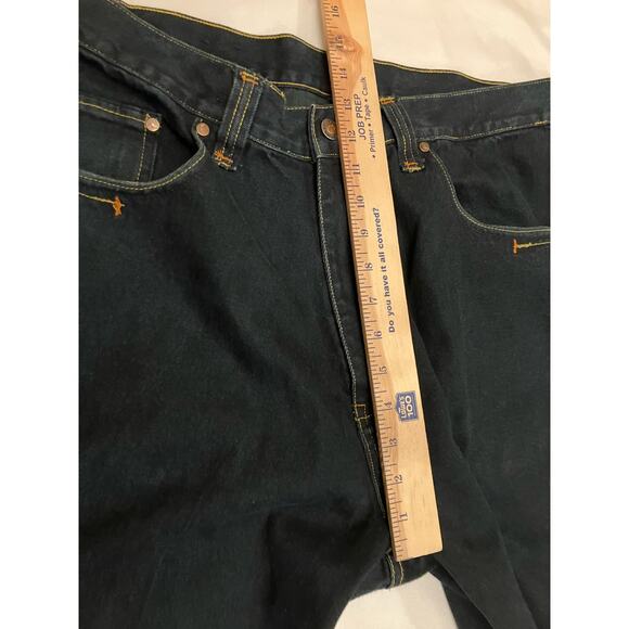 Kani Gold Jeans Mens 38x34 Straight Dark Wash Classic Embroidered Hip Hop - Picture 10 of 13